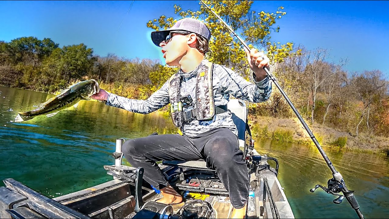 Fishing An Abandoned COAL MINE For Bass! (Uncut Kayak Fishing)