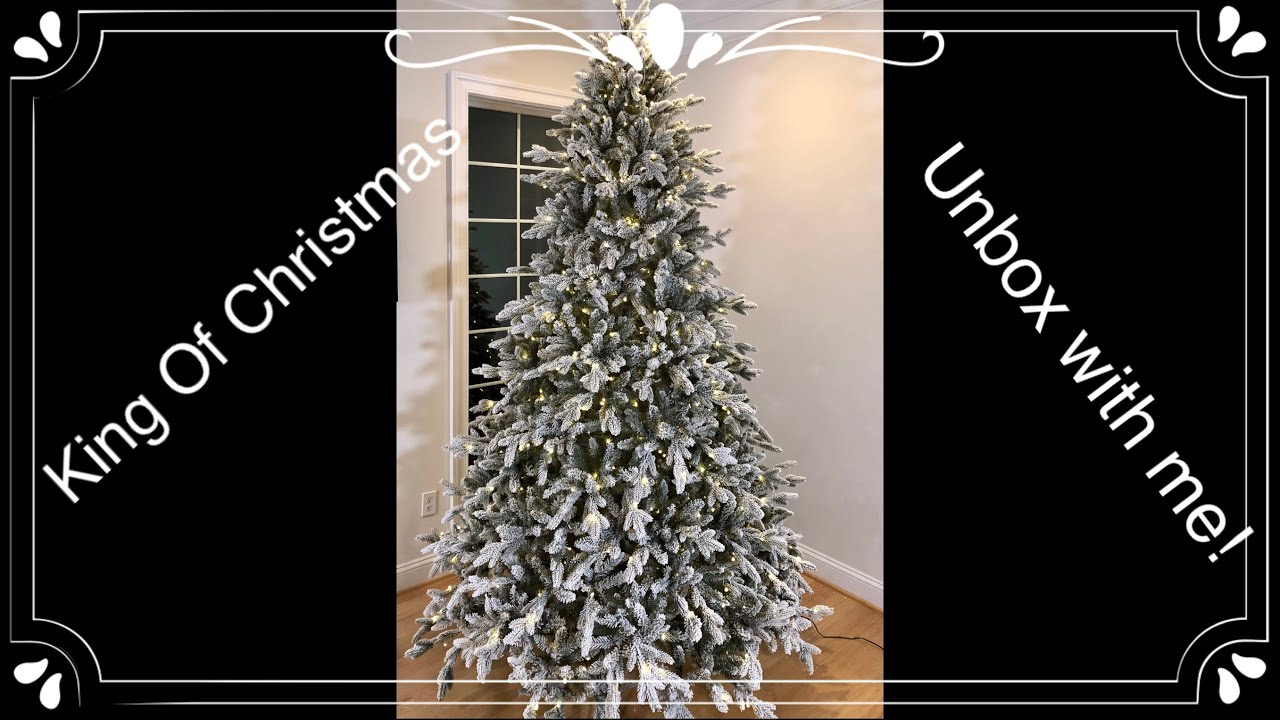 2020 King of Christmas 9' Queen Flocked Tree Review