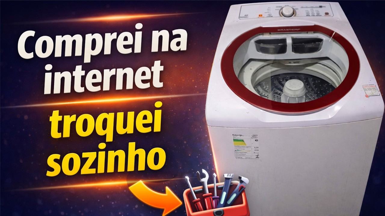 TROCANDO A TAMPA DA MÁQUINA DE LAVAR BRASTEMP BWG11ABANA