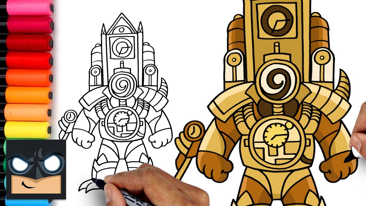 How To Draw Titan Clockman | Skibidi Toilet