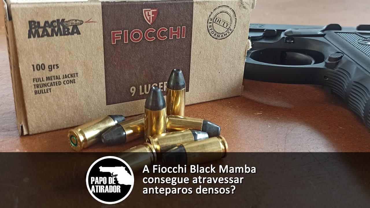 A Fiocchi Black Mamba consegue atravessar anteparos densos?