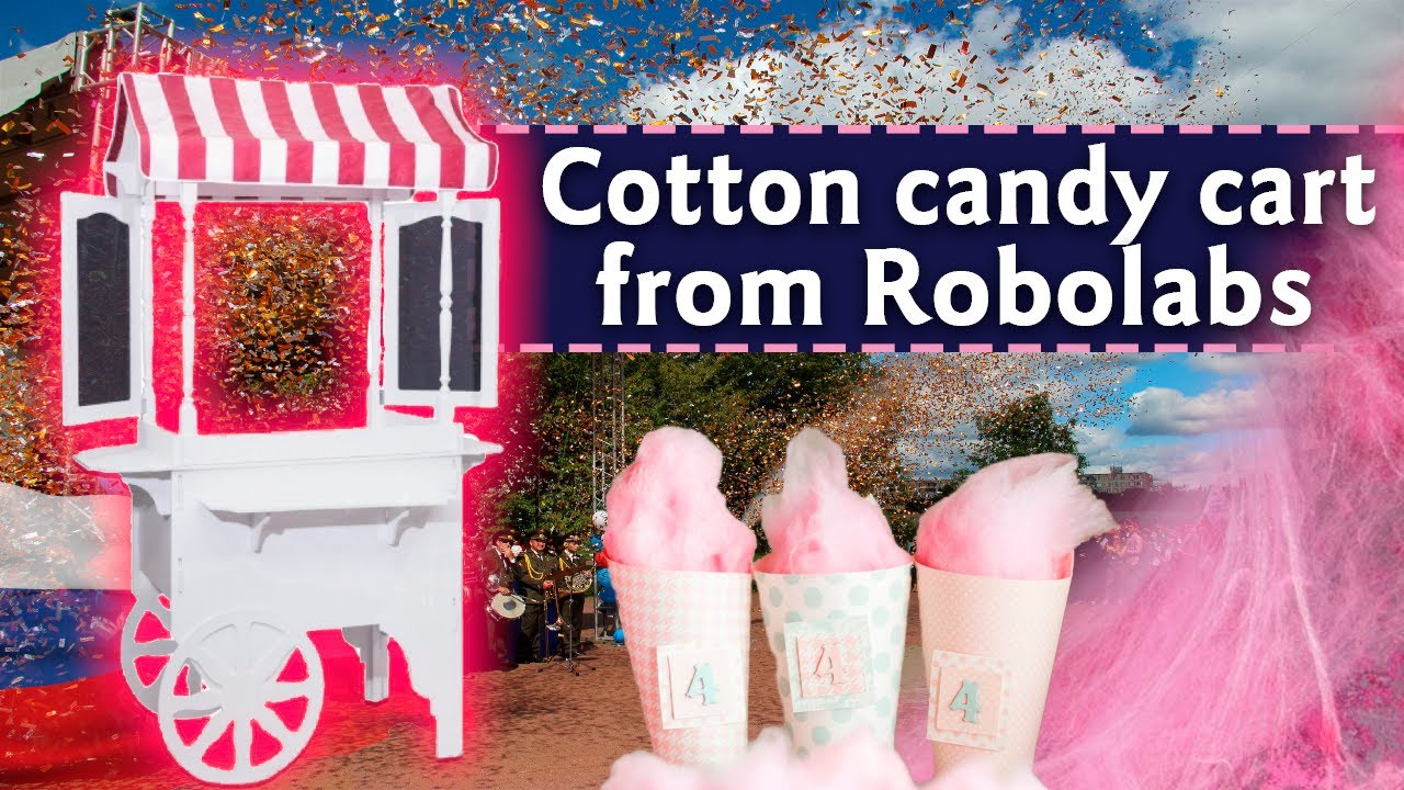Cotton candy cart from Robolabs // Cotton Candy Display Case