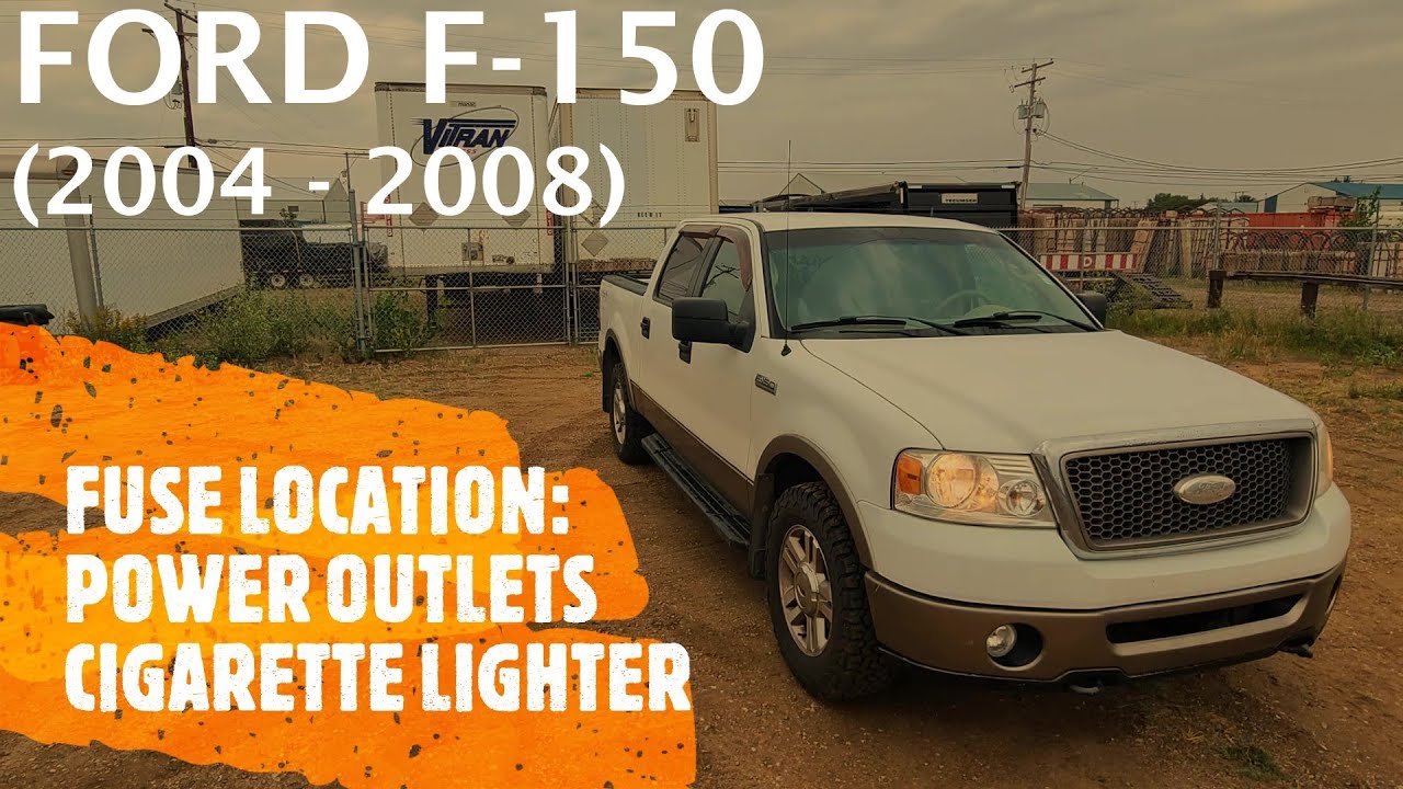 Ford F-150 - POWER OUTLET / CIGARETTE LIGHTER FUSE Location (2004-2008)