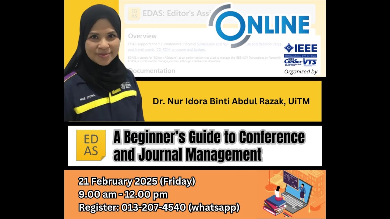 EDAS: A Beginner’s Guide to Conference and Journal Management