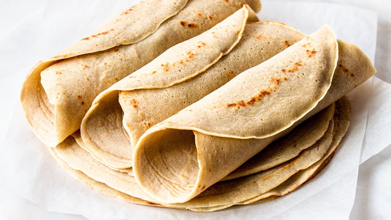 INCREDIBLE 2-Ingredient Quinoa Tortilla Wraps