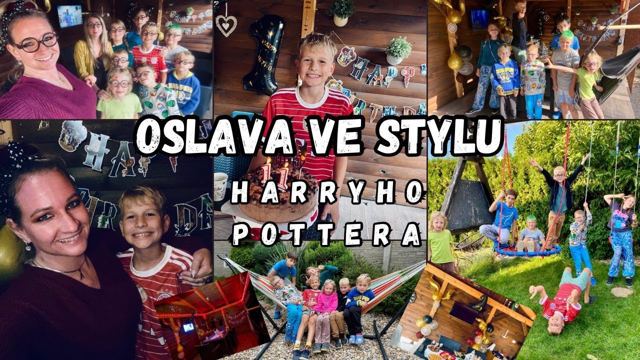 Oslava ve stylu Harryho Pottera - dekorace, jídlo, přípravy, spoustu dětí, jdem si to užít…