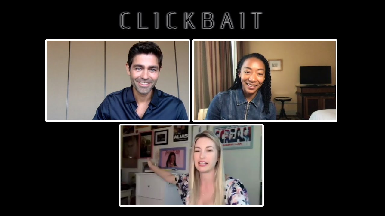 CLICKBAIT Interview - Adrian Grenier and Betty Gabriel + Adrian Talks DRIVE ME CRAZY!