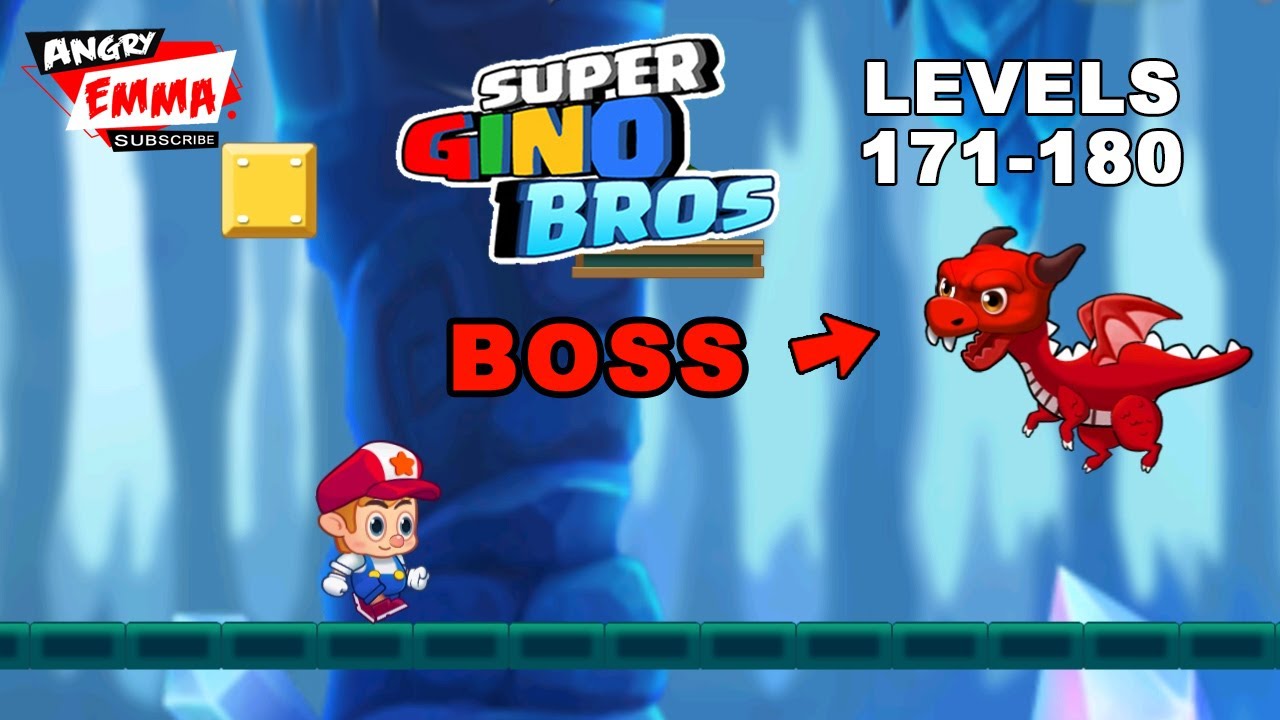 Super Gino Bros - Levels 171-180 + BOSS (Android Gameplay)
