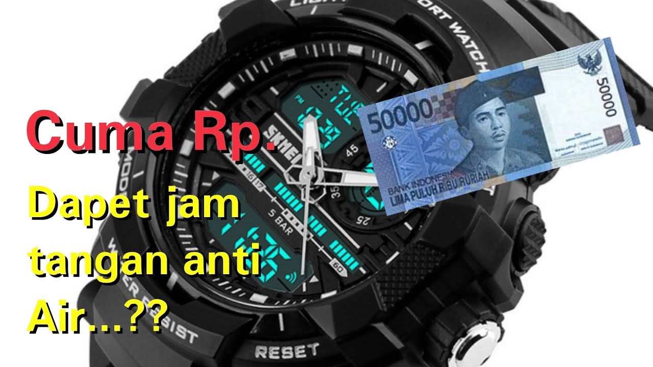 Unboxing dan review jam tangan Sport Murah Anti air