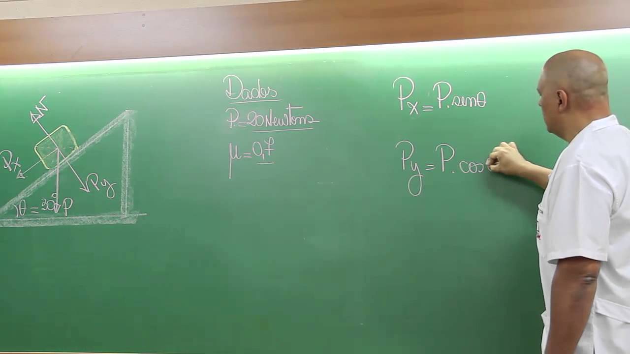 Plano inclinado com atrito