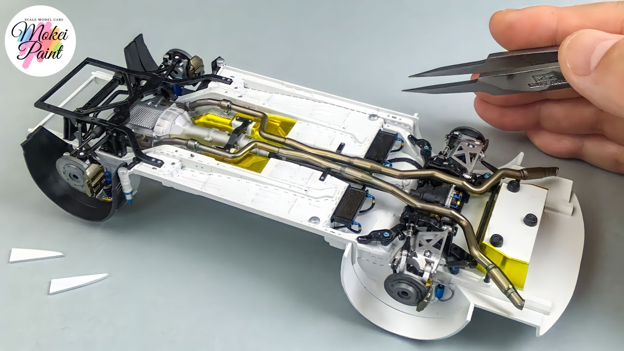 Tamiya Ford Mustang GT4 1/24 Scale Model Build         “Chassis”