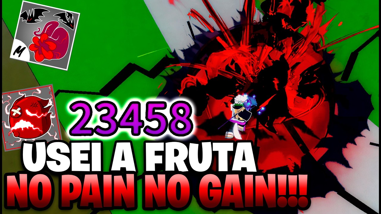 OITO PORTÕES eu USEI a PAIN para CAÇAR no BLOX FRUITS!!!
