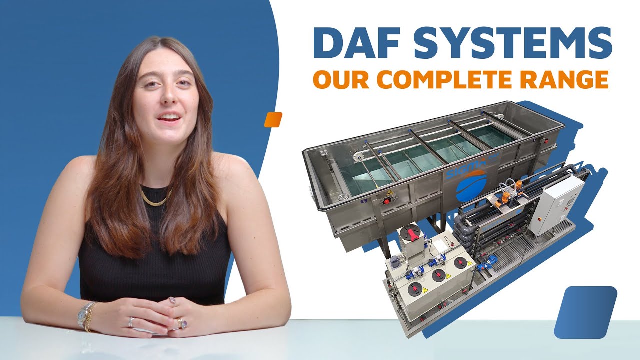 SIGMADAF's full range of dissolved air flotation (DAF) systems for wastewater treatment