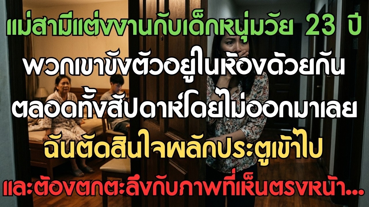 แม่สามีแต่งงานกับเด็กหนุ่มวัย 23 ปี พวกเขาขังตัวอยู่ในห้องด้วยกันตลอดทั้งสัปดาห์โดยไม่ออกมาเลย ฉันตั