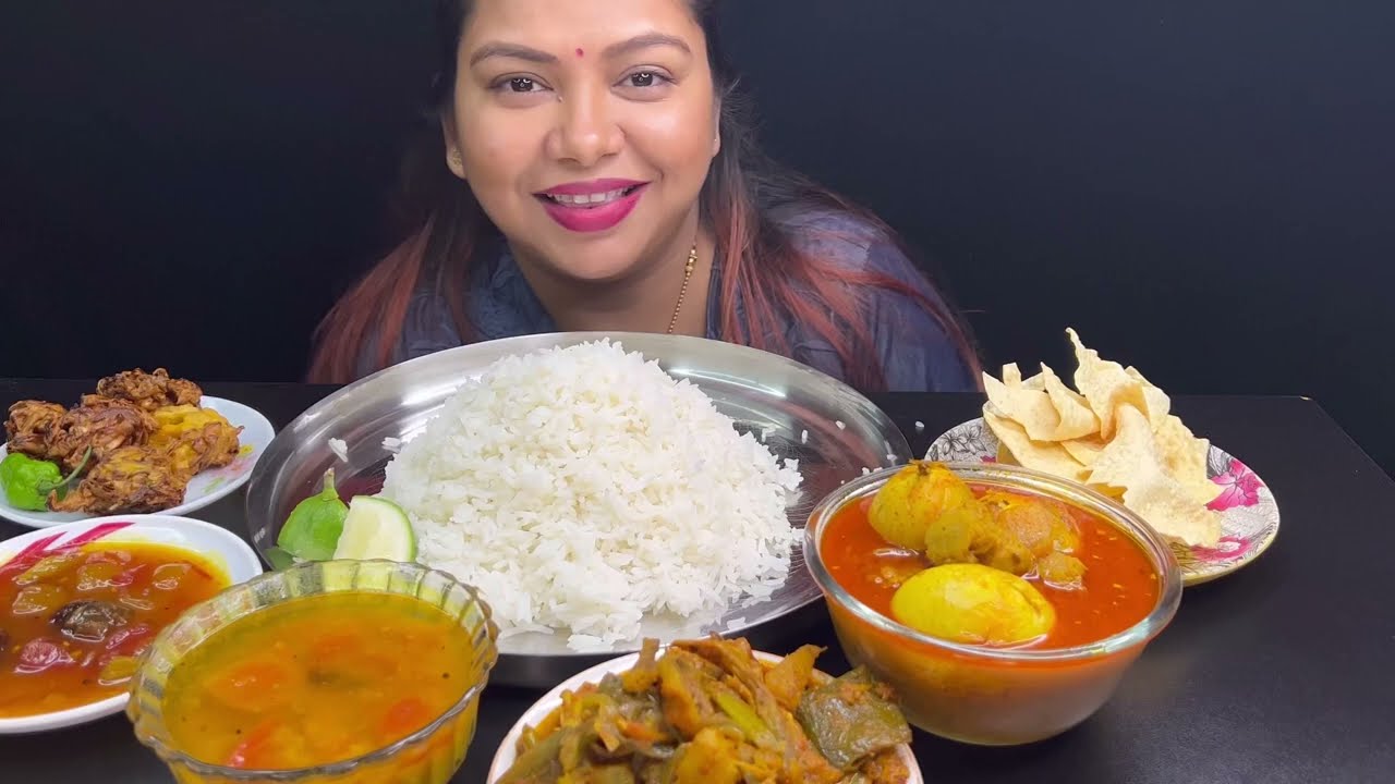 Bigbites,Eating Rice , cabbage Pakoda,Tok Dal,Sutki Chorchori 🥵🔥🔥,Egg Soyabin Curry।।