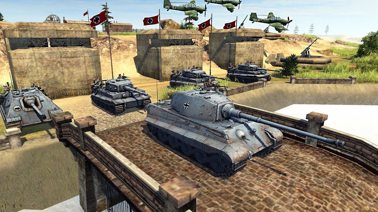 2,000 German Soldiers Hold D-DAY BRIDGE vs ENDLESS WAVES... - Men of War: Battle Simulator