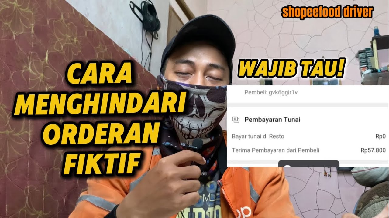 cara menghindari orderan fiktif shopeefood driver