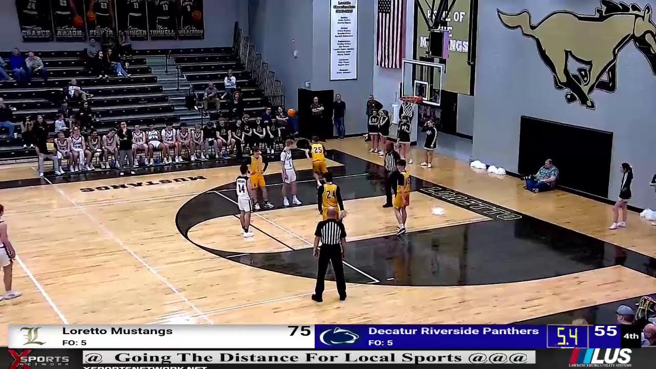 Loretto Mustangs vs Decatur Riverside Panthers - HS Basketball - Region 5AA Quarterfinal - 2/28/26