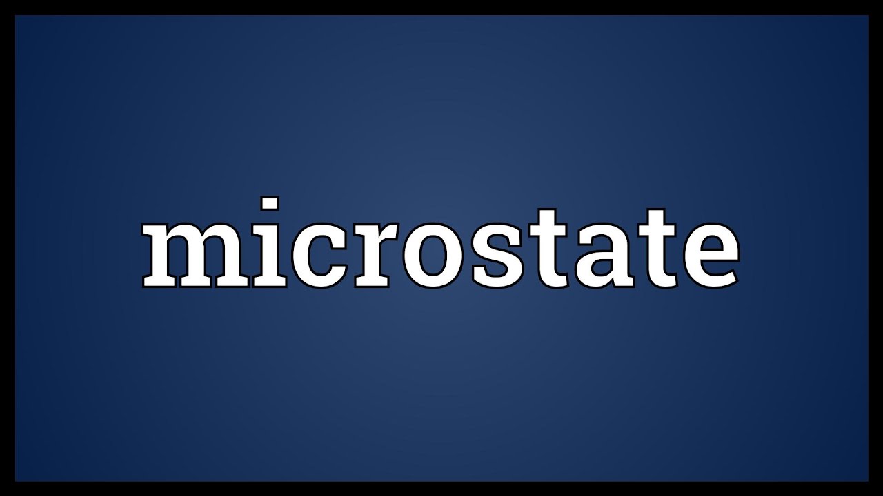 Microstate Meaning
