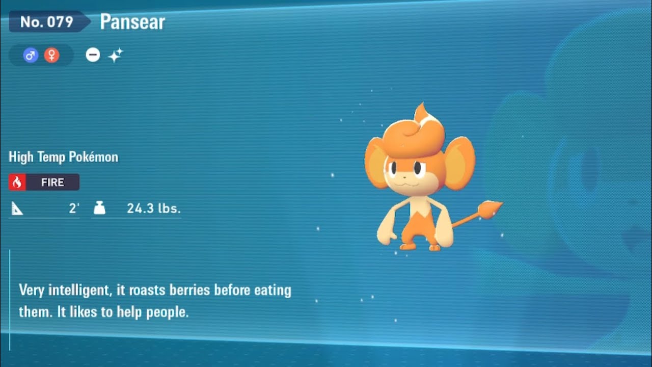 Pokémon Legends ZA Shiny Pansear