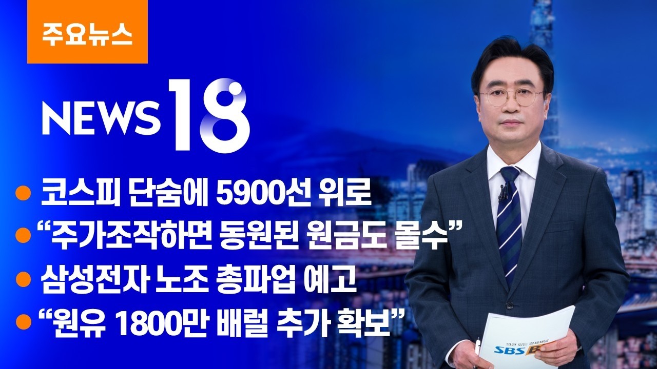 코스피 단숨에 5900선 위로 [SBS Biz News 18]