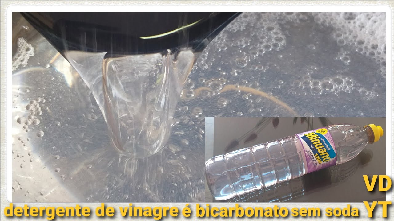 DETERGENTE GLICERINADO DE VINAGRE E BICARBONATO SEM SODA!!! RECEITA INÉDITA