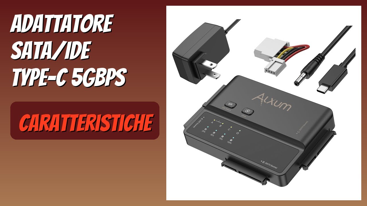 RECENSIONE (2025) : Adattatore SATA/IDE Type-C 5Gbps. DETTAGLI