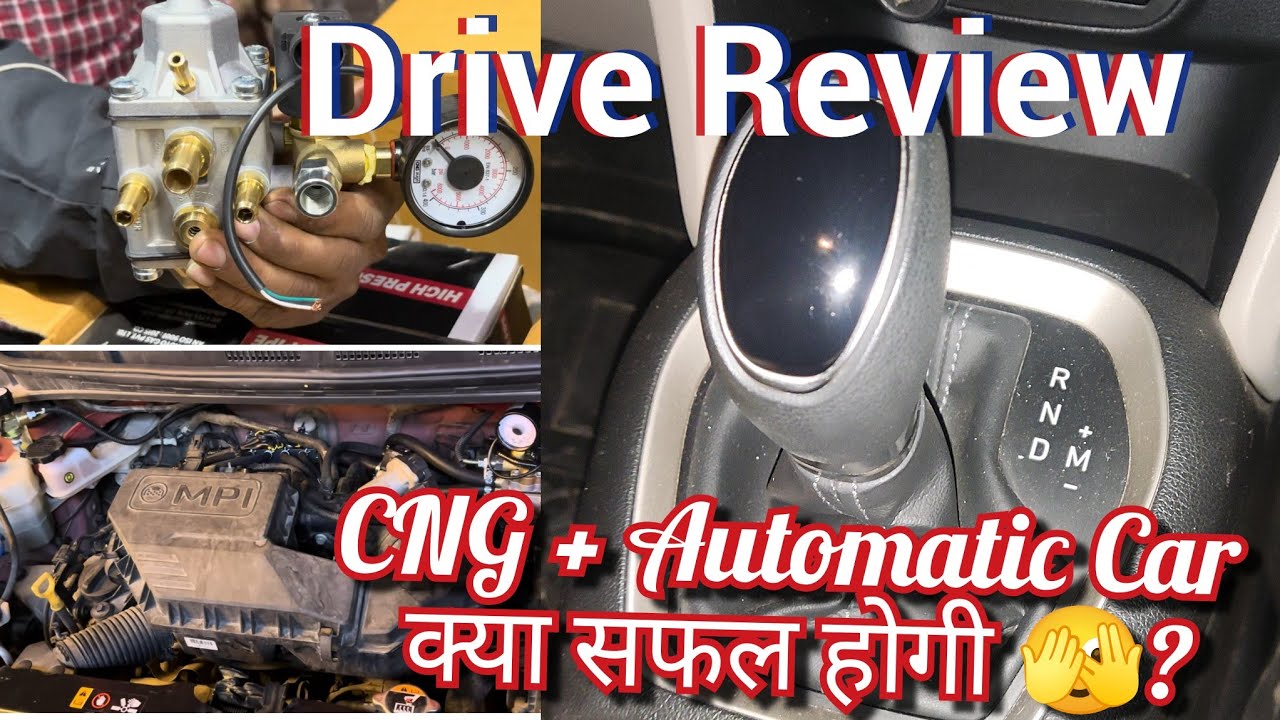Hyundai Santro automatic aftermarket CNG installation || Hyundai Santro AMT CNG driving Review 
