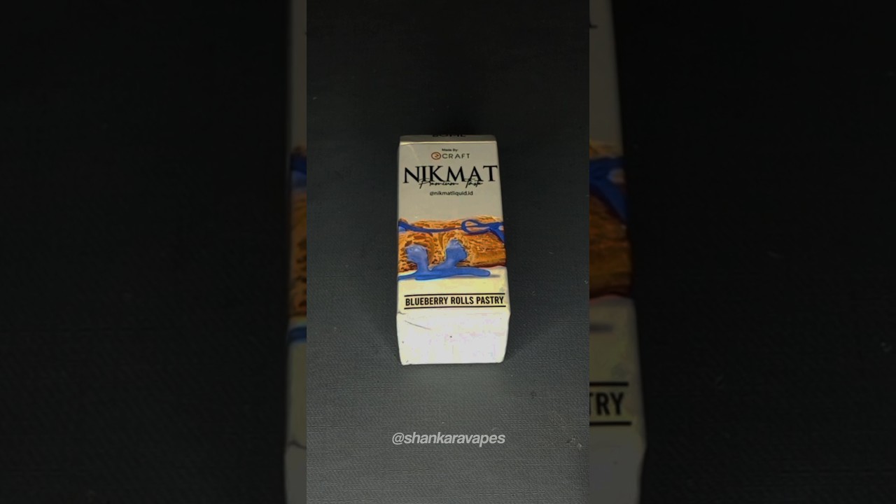 NIKMAT V2 - BLUEBERRY ROLLS PASTRY FREEBASE BY RCRAFT #freebase #asmr #liquid #nikmat @vapes_aby