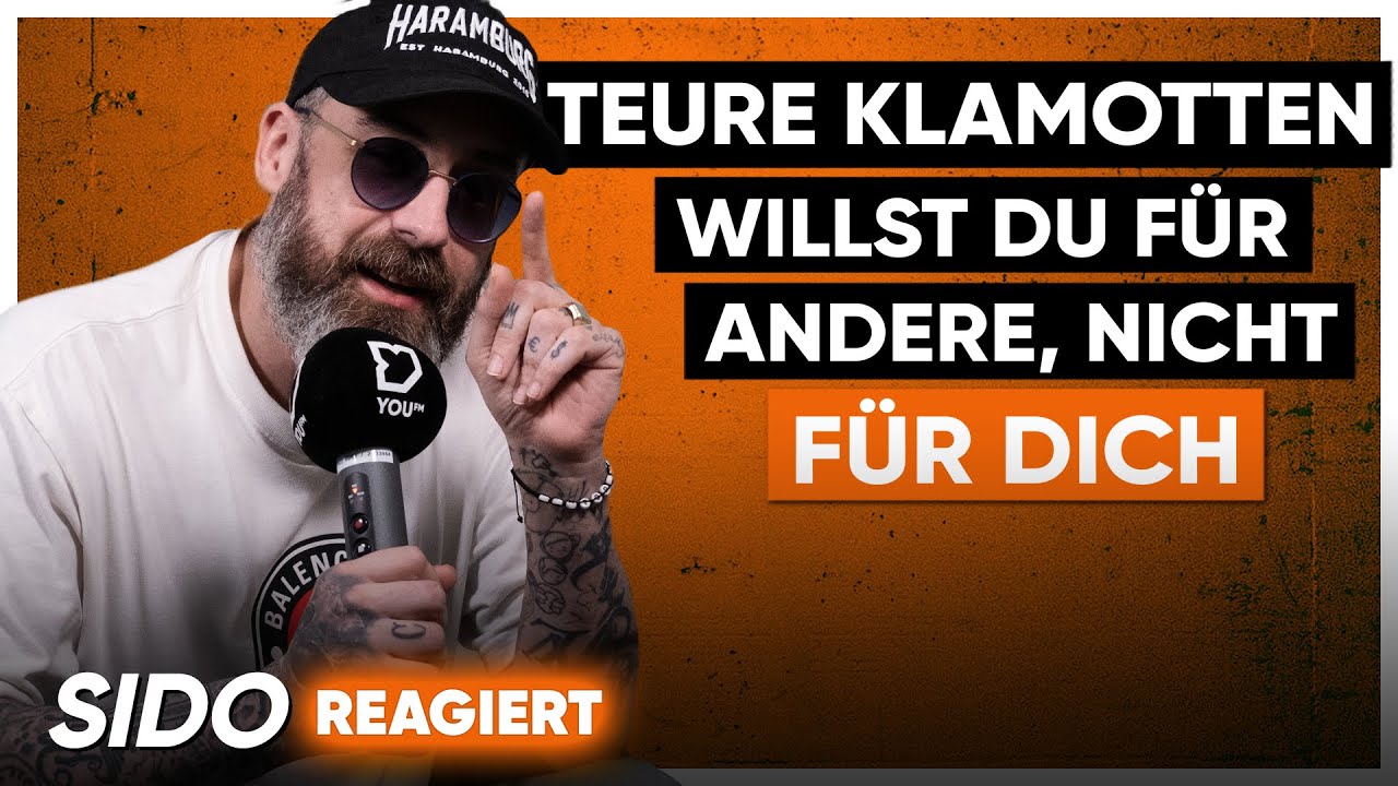 SIDO Interview über Dating, Angst vor der Zukunft, teure Klamotten, Fehler | Reaction