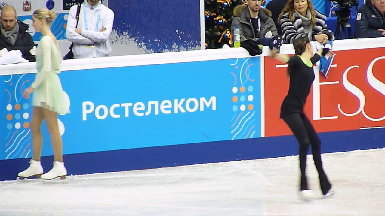 Евгения Медведева, ПП, тренировка ЧР-2017