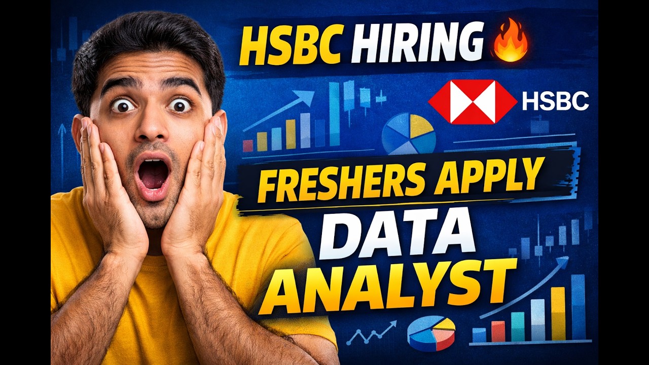 HSBC Hiring Freshers 2026 🔥 Data Analyst Role | Apply