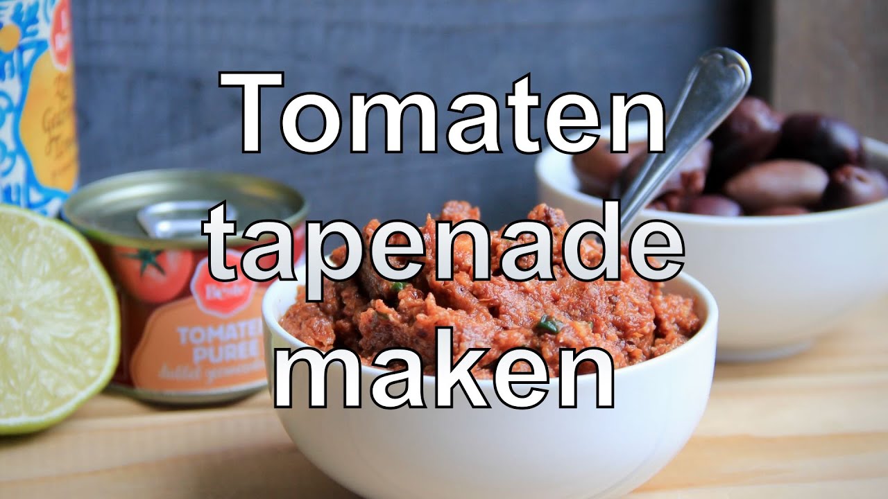 Tomaten tapenade maken
