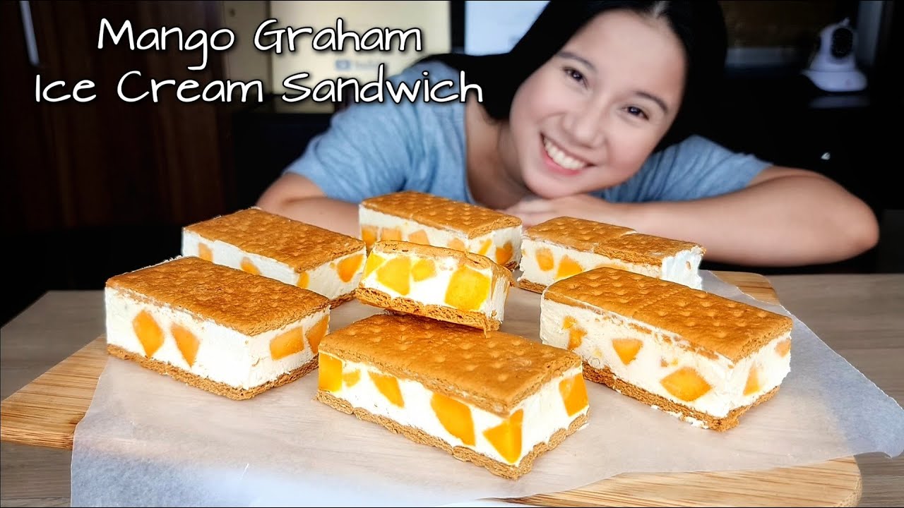 Trending Mango Graham Ice Cream Sandwich Gawin Natin Sa Tag Init❗ Pwedeng Pang Negosyo❗ Ngayon Na❗