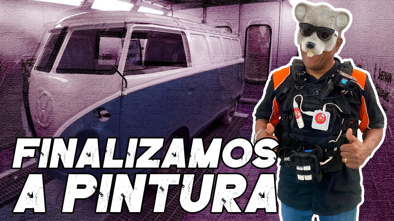 PINTURA FINALIZADA!!😱🚀 NOVA COR DA KOMBI DO @ratoborrachudo FICOU MARAVILHOSA!!!