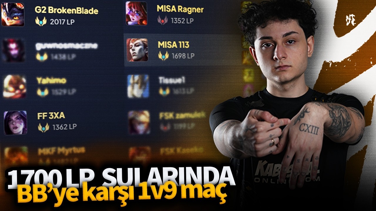 1700 LP'de BROKENBLADE'e KARŞI 1v9 MAÇ (tcl final analizi de var) | w/@Ragnerlol1​