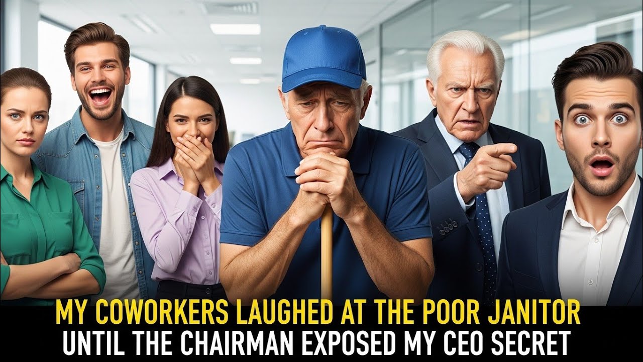 My Coworkers MOCKED the Poor Janitor Until the Chairman Exposed My CEO Secret