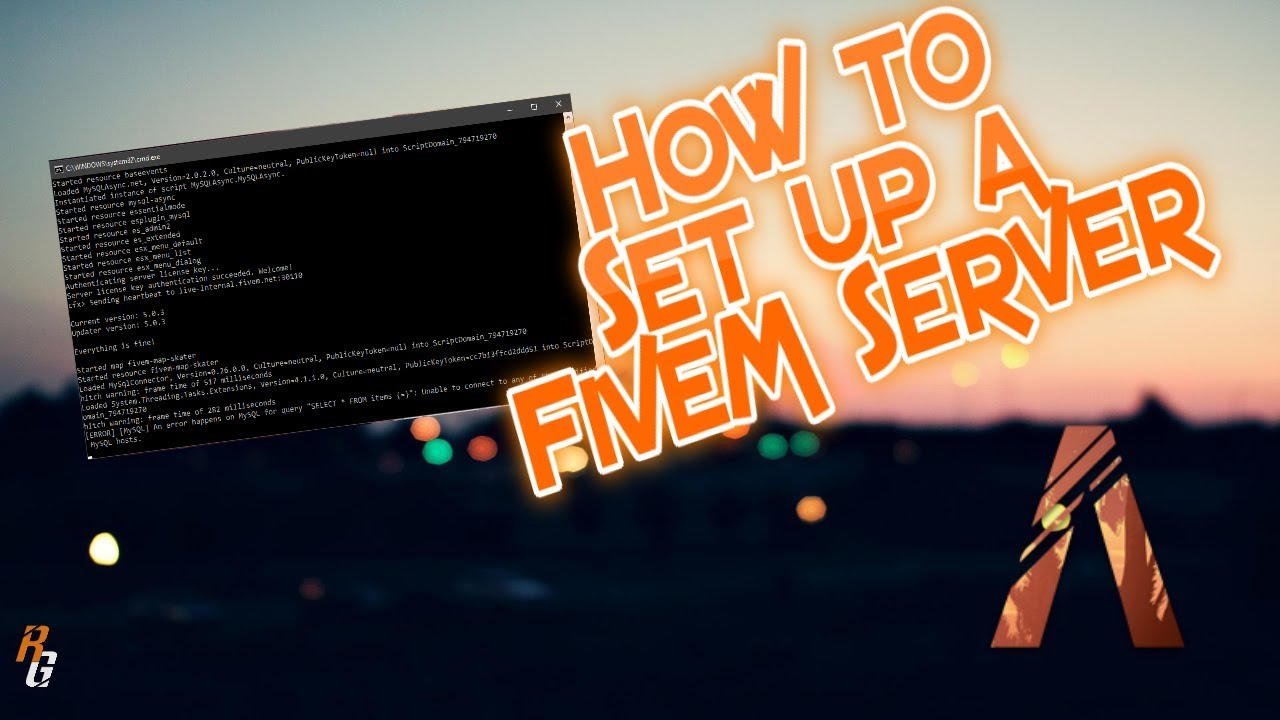 FiveM set up a Server!!!! Easy Tutorial 2018