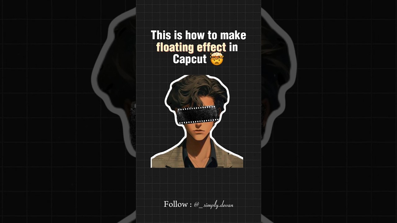 how to make floating effect in Capcut 🤯 | Day 4 | #shorts #capcut #edit