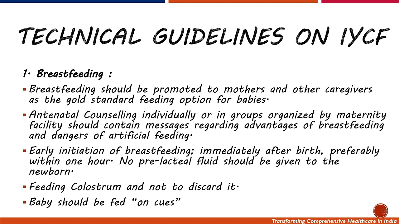 Infant & Young Child Feeding and Counselling