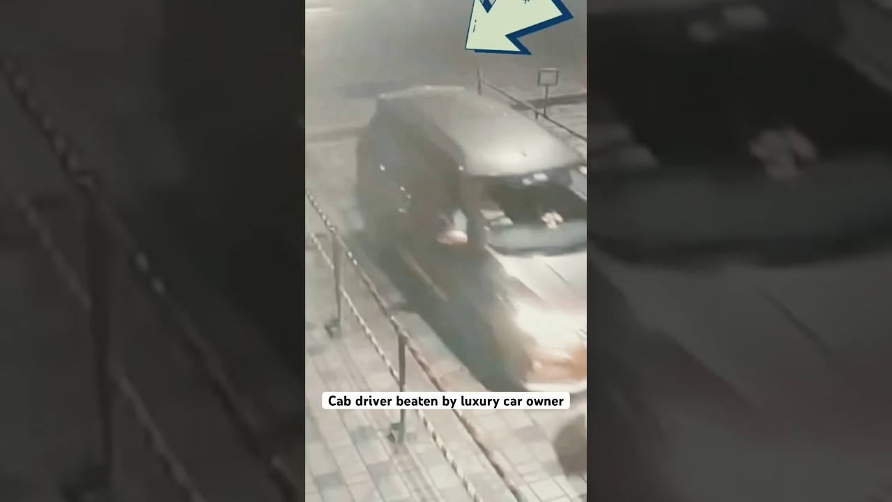 Cab driver beaten to serious injury because the luxury car got accidentally touched by cab. #shorts