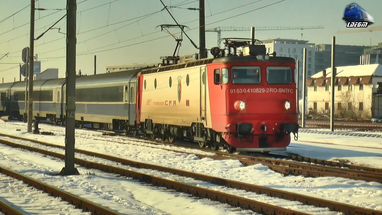Trenul Timișoara Nord-Deva-Cluj-Dej-Ilva Mică-Sueceava-Iași în Gara Cluj Napoca - 20 Ianuarie 2026