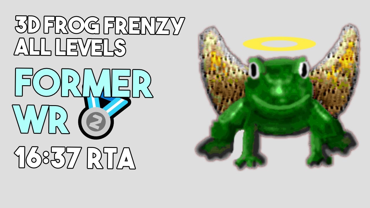 [Former WR] 3D Frog Frenzy All Levels Speedrun in 16:37 RTA