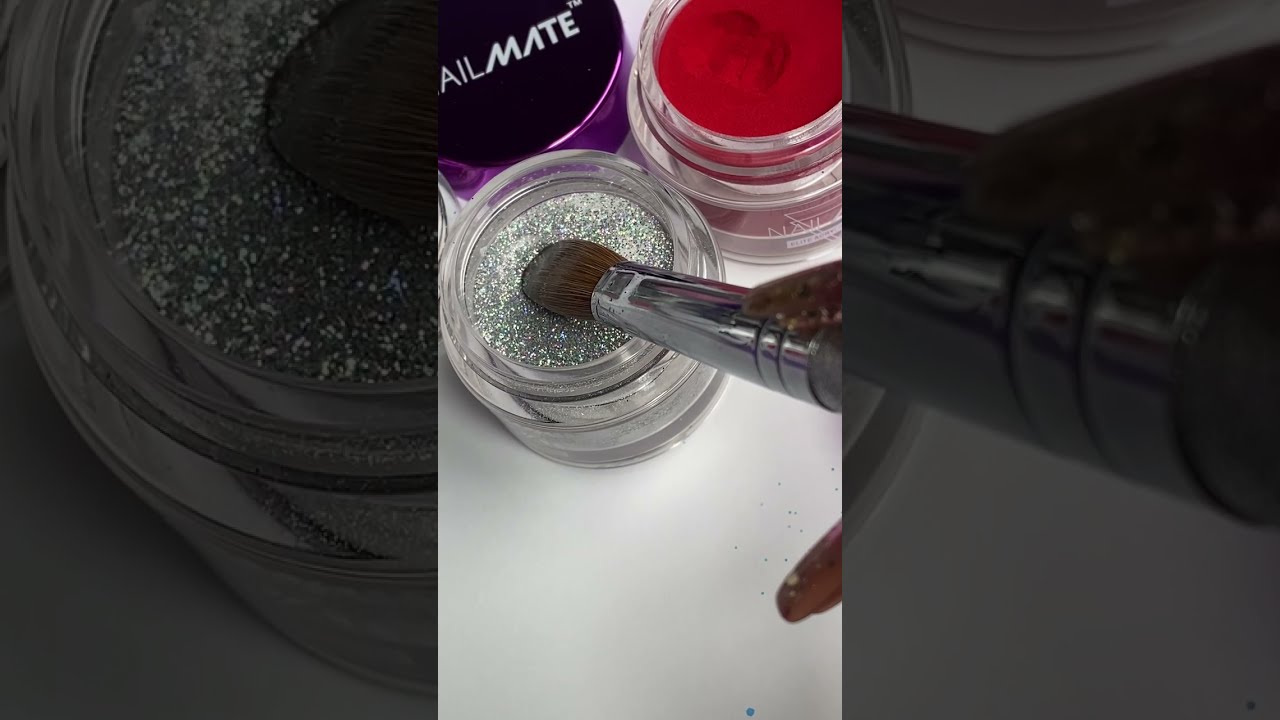 HOLOGRAPHIC Platinum silver Acrylic Powder | Glitter Planet