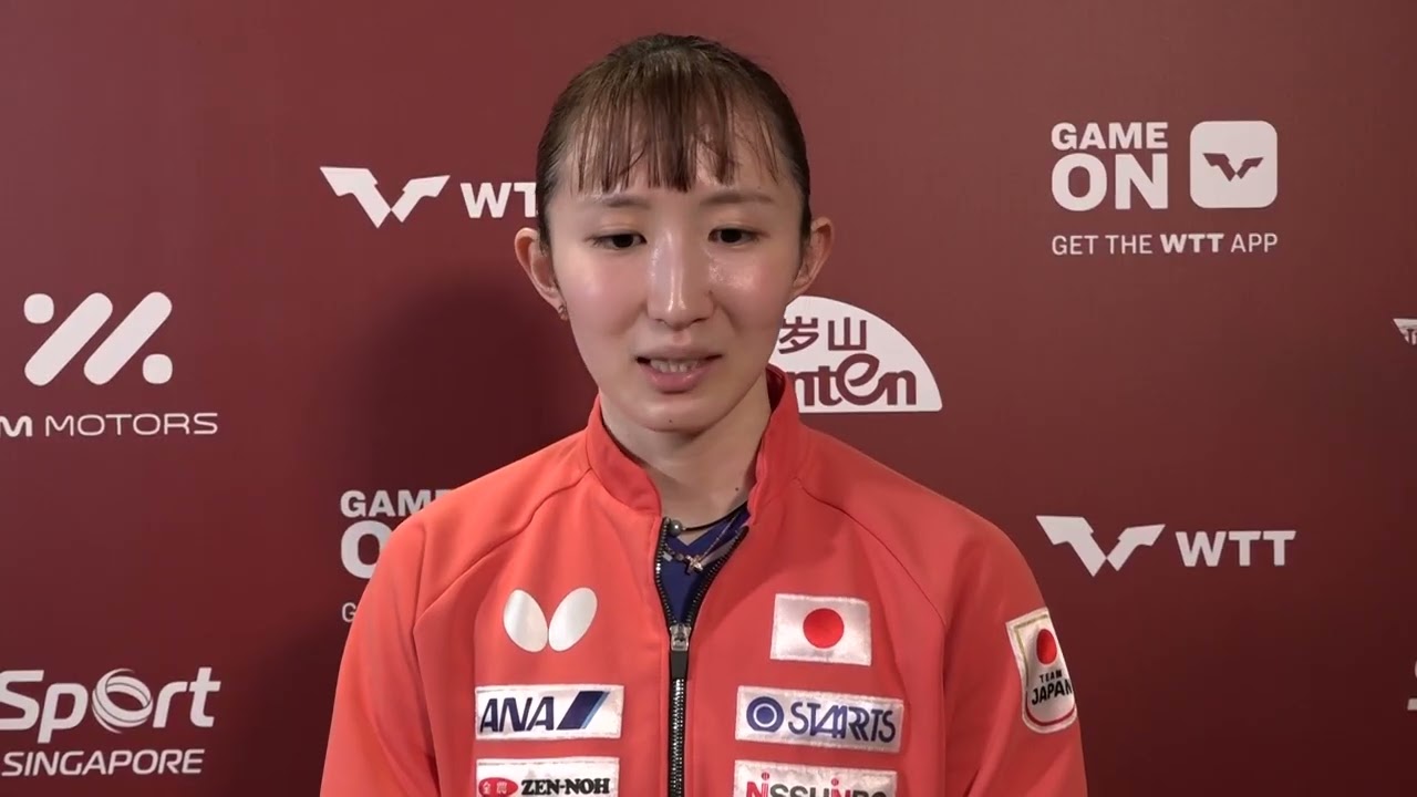 【インタビュー】早田ひな 世界5位の蒯曼に初勝利「少し報われた気がします」｜WTTシンガポールスマッシュ2026