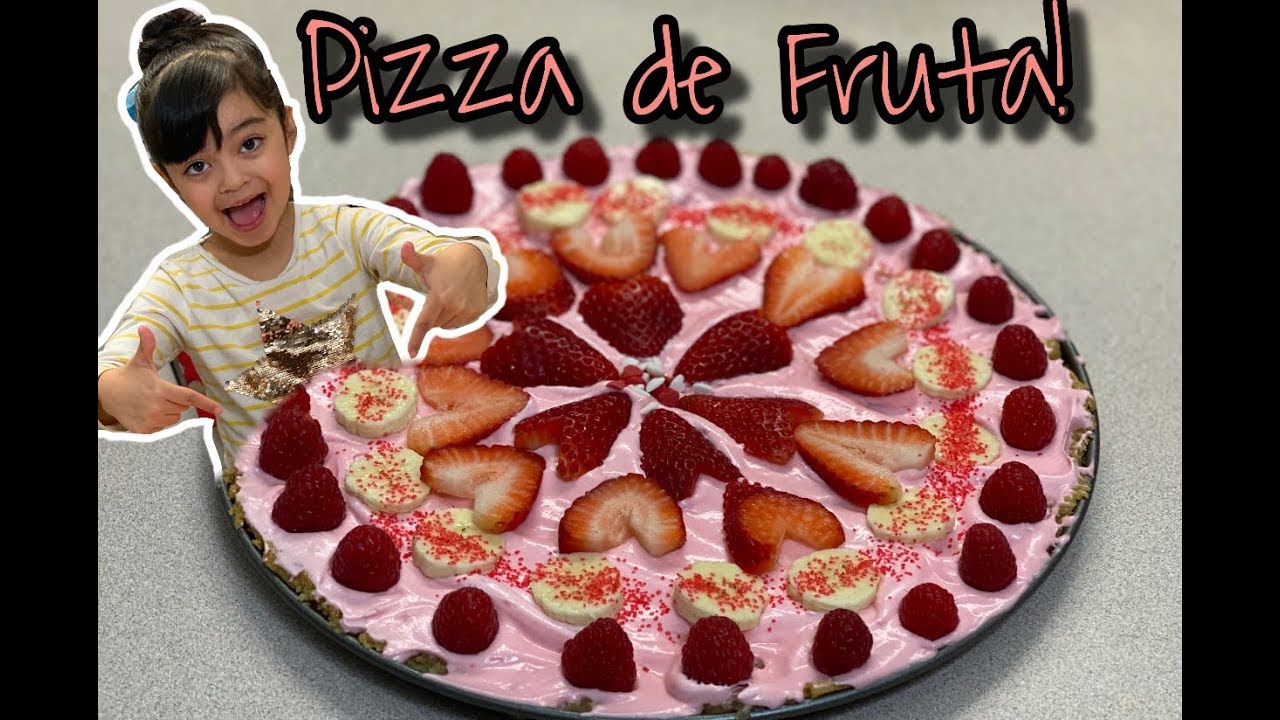 Pizza de fruta para el día del amor y la amistad ft. Gabby