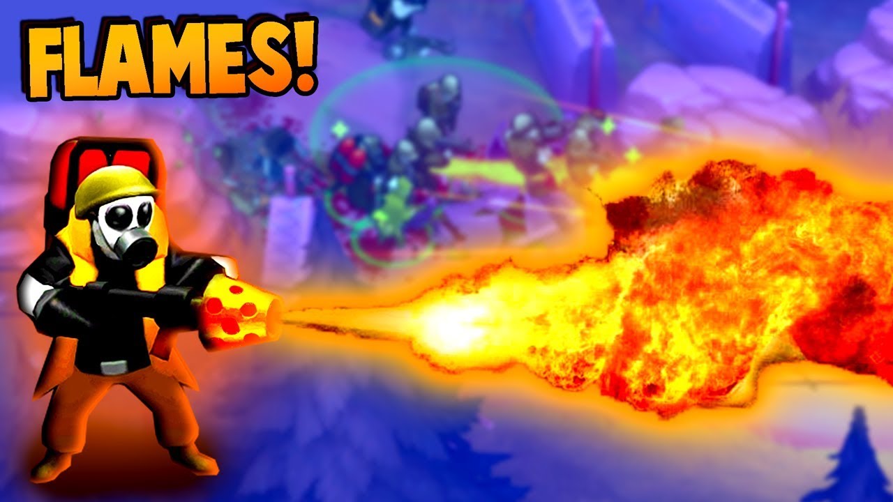 FLAME THROWERS are AMAZING!  Base Defense Upgrades (Guns Up! Gameplay)