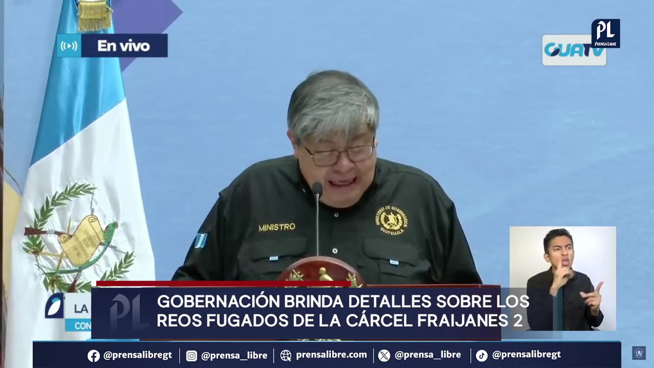 Fuga de reos en cárcel de Fraijanes 2; MinGob y PNC explican qué ocurrió y operativos de búsqueda