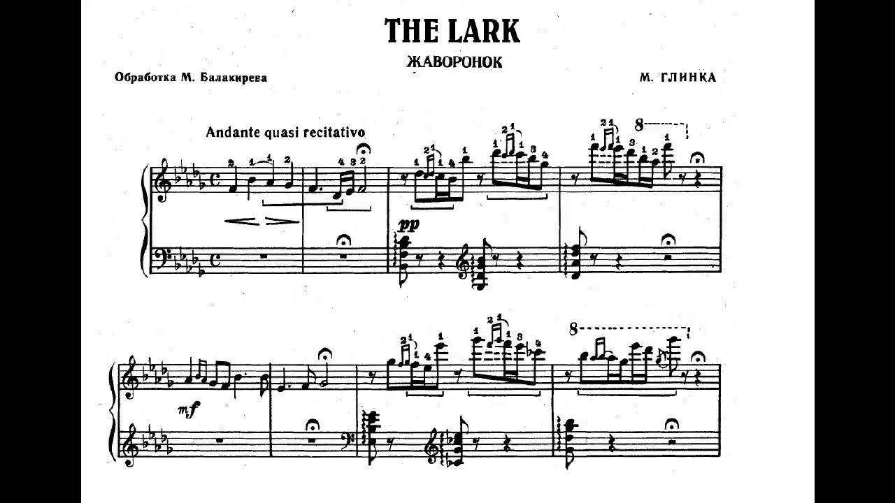 Glinka/Balakirev - The Lark (transcr. by X. Erdeli) - Letizia Lazzerini, Harp