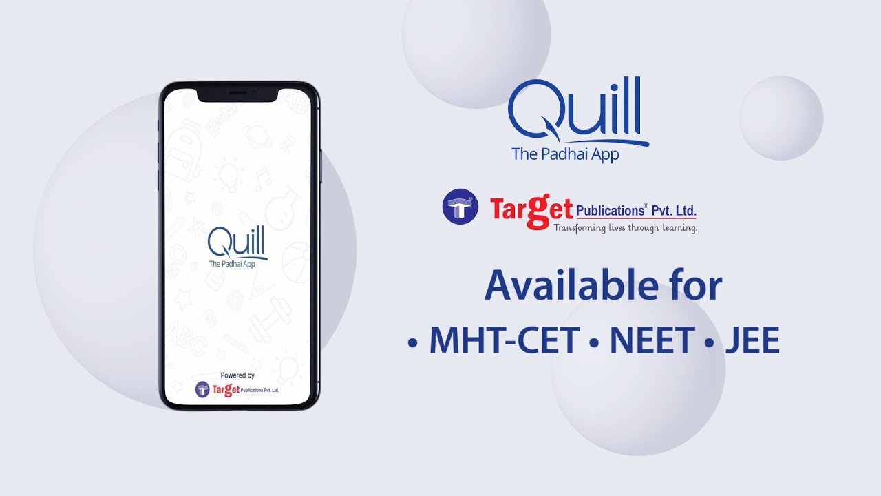 Доступ к разделу практики в приложении Quill | Экзамены MHT CET, NEET и JEE